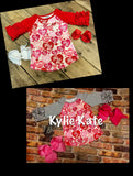 Valentine's Heart 3/4 Gray Sleeve or Red Sleeve Shirt