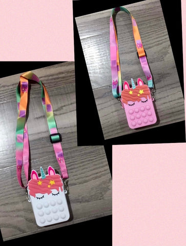 Unicorn Popper Purse Pink or White